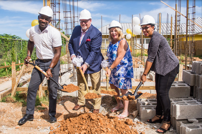 Breaking ground for the new NAZ school construction